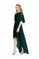 Evergreen Linea A Girocollo Chiffona Lunga Abiti da damigella donore Basso Prezzo