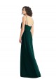 Evergreen Linea A Scollatura a V Chiffona Lunga Abiti da damigella donore Basso Prezzo
