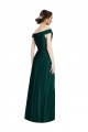Evergreen Linea A Scollatura a V Chiffona Lunga Abiti da damigella donore Basso Prezzo