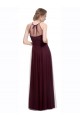 Rosso 74 Linea A Capestro Illusione Tulle Lunga Abiti da damigella donore Basso Prezzo