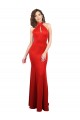 Rosso Stile sirena Capestro Raso Elastico Lunga Formali Abiti da damigella donore / Abiti da sera / Abiti da ballo Basso Prezzo
