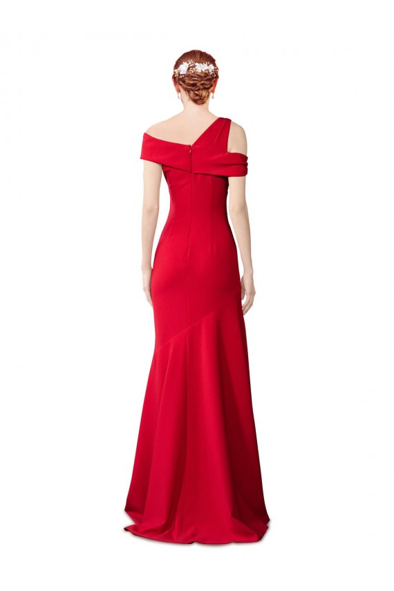 Rosso Stile sirena Crespo Elastico Lunga Formali Abiti da damigella donore / Abiti da sera / Abiti da ballo Basso Prezzo