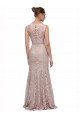 Stile sirena Illusione Scoop Pizzo Lunga Abiti da damigella donore / Abiti da ballo Basso Prezzo