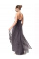 Vintage Rose Linea A Innamorato Tulle Lunga Abiti da damigella donore Basso Prezzo
