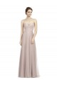 Vintage Rose Linea A Innamorato Tulle Lunga Abiti da damigella donore Basso Prezzo