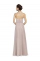 Vintage Rose Linea A Innamorato Tulle Lunga Abiti da damigella donore Basso Prezzo