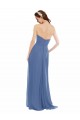 Windsor Blu Linea A Innamorato Chiffona Lunga Abiti da damigella donore Basso Prezzo