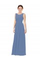 Windsor Blu Tubino Illusione Innamorato Chiffona Lunga Abiti da damigella donore Basso Prezzo