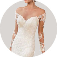 Manica lunghe Abiti da sposa Basso Prezzo